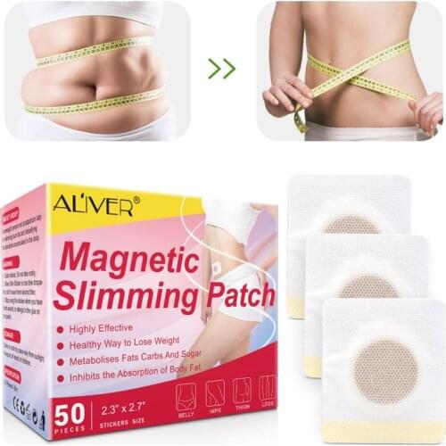 50 Pcs/box Slimming Patches Navel Patch Body Wraps Weight Loss Fat Burning Fat Burning Navel Parches Paste Stickers Keep Fit