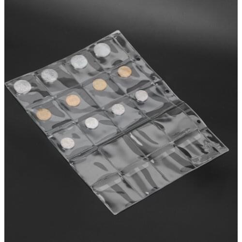 Mini Penny Coin Storage Albums 20/30/42 Pockets Coins Collection Album Collection Money Album Case Classic Coin Holder Sheet