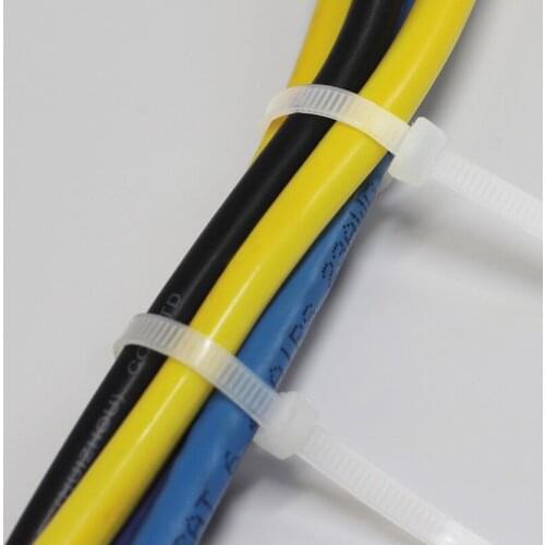 Large self-locking white nylon 66 cable ties self-locking 10X (400/1300) mm