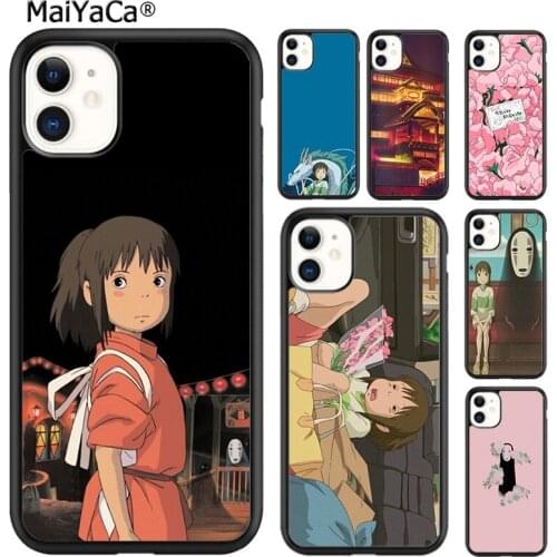 MaiYaCa Anime Spirited Away Poster Phone Case Cover For iPhone SE 6 6s 7 8 plus X XR XS 11 12 pro max Samsung Galaxy S8 S9 S10