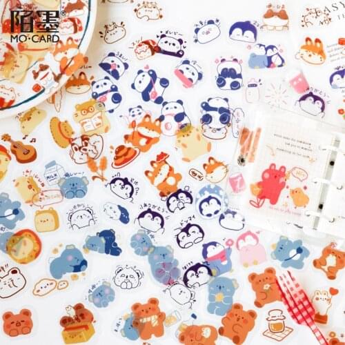 40 pcs take me home series Decorative Stickers Scrapbooking Stick Label Diary Album kawaii penguin bear fox stationery Sticker