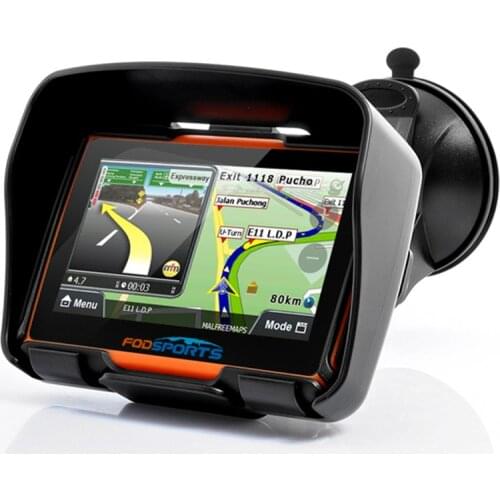 Fodsports 4.3 Inch Motorcycle GPS Navigator Waterproof Bluetooth GPS Car Navigation Free Maps