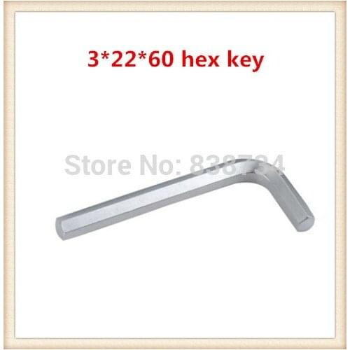 Carbon steel nickel plated 3mm*60 L key wrench (100pcs/lot)