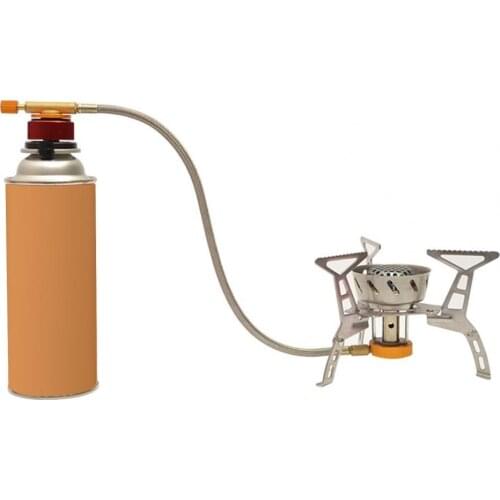 Camp Cooking Supplies Gas Converter Round Self-closing Function Adapter Long Cylinder Air Tank Conversion Outdoor Tool