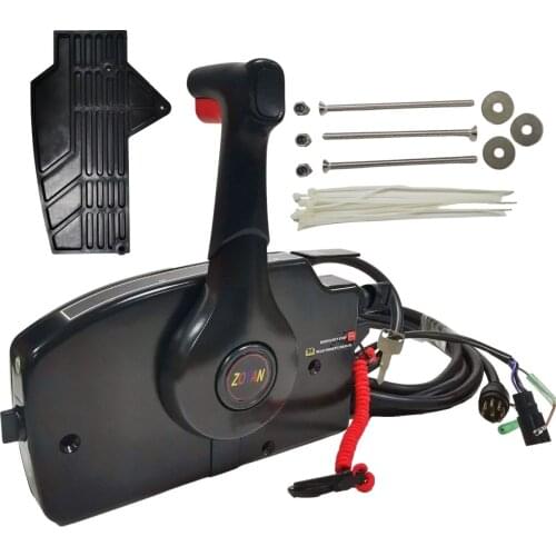 Use For Boat Throttle Control 881170A3 Boat Control Box with 8 Pins Outboard Control Box with Emergency Lanyard Side Mount fit f