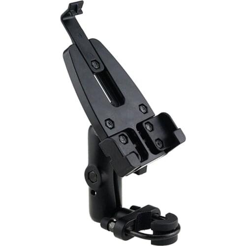 Motorcycle Handlebar Rail Mount with U-Bolt Base and Universal Cell Phone Mount Holder for 3.5-5.5 inch Smart Phones