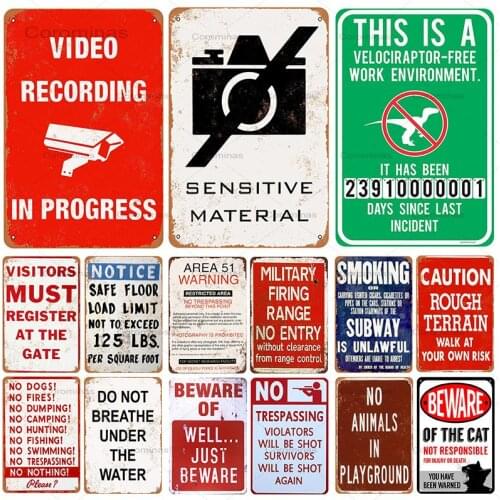 Notice Plaque Metal Vintage Tin Sign Pin Up Shabby Decor Metal Signs Vintage Bar Decoration Metal Poster Pub Metal Plate 20x30cm