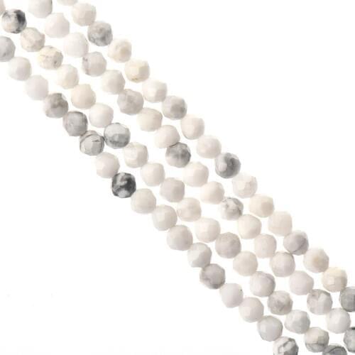 New 3mm-2mm White Turquoise Loose beads customized for diy bracelets Necklace jewelry