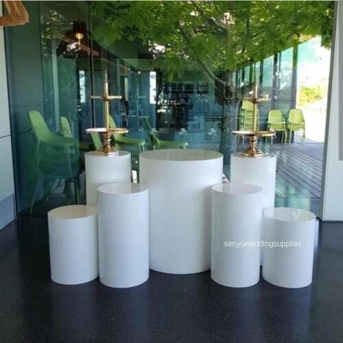New style Wedding Acrylic Plinths Dessert Stage Decoration Table Cake Stand Pillars For Wedding Party senyu1695