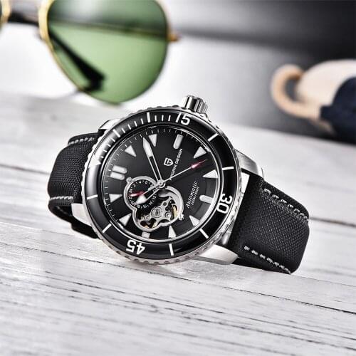 Pagani Design 2021 New Mens Mechanical Watch Japan Seiko NH39 Moving Sapphire Glass Waterproof Watch Nylon Belt Mens Clock