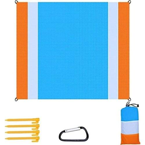Beach Mat Picnic Blanket, Extra Large 210 x 200cm Beach blanket Waterproof Sandproof Water Resistant Picnic Blanket Camping