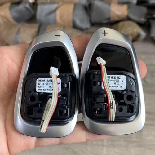 For Audi A3 A4 A5 A6 S3 S4 S5 S6 RS3 Tiptronic Black High-gloss Chrome Steering Wheel Shift Paddle 8V0 951 523 INZ