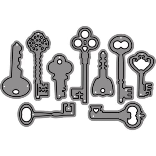 Cutting Dies Various Styles Size Of Keys For DIY Scrapbooking Embossing Album Paper Cards Dies 2021 New