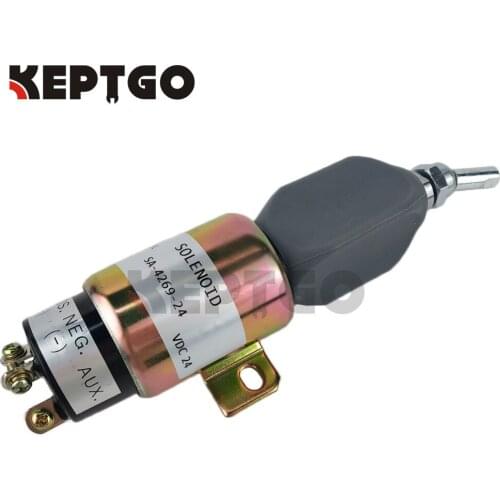 24v SA-4269 Shutoff Stop Solenoid Valve 600-815-7550 6008157550 For Komatsu Mitsubishi With 3 Terminals