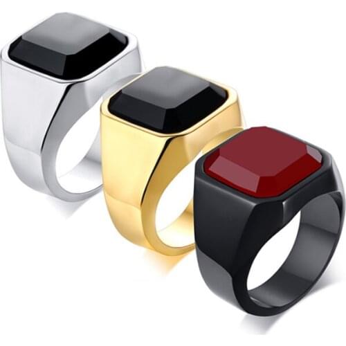 Religious trend jewelry 7MM titanium steel gossip nine word mantra ring mens ring