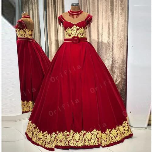 Traditional Kosovo Dresses Prom Dress 2021 Robe De Soirée De Mariage Evening Dress Party Gown Off the Shoulder