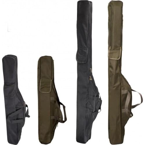 Fishing Rod Storage Bag Oxford Cloth Multifunctional Portable Foldable Fishing Rod Carrier Fish Pole Tools Storage Bag Case