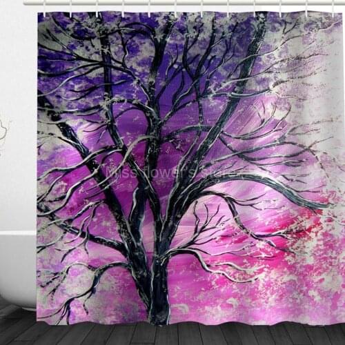 Multi-Size Still Life Flowers Floral Pattern Design Custom Shower Curtains Bathroom Waterproof Mildew Polyester Fabric +12 Hook