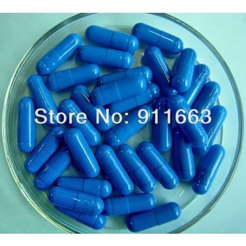 0# 1,000pcs, blue-blue colored capsule,empty gelatin capsules sizes 0 (joined or seperated capsule available!)