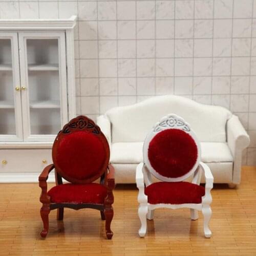 1Pcs 1:12doll or Dollhouse Mini Sofa Stool Chair Pillow Furniture Model For Dollhouse Decoraton