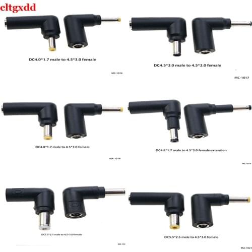 1PCS DC power adapter connector plug DC conversion jack male to female 4.5*3.0 to DC 4.0*1.7/4.8*1.7/4.5*3.0/5.5*2.1/5.5*2.5