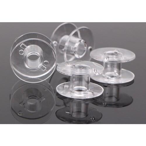 Hot sell 30pc Sewing Bobbins Spool Transparent Plastic Empty Bobbins For Brother Sewing Machine