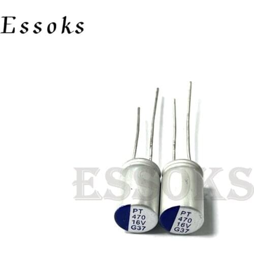 10pcs 16V 470uF 5X11 6X11 8X12 10X12 10X13 mm Super Low ESR 16V330uF For Motherboard Solid Capacitor Capacitors