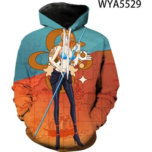 2021 Anime White ONE PIECE Hoodie Luffy Sea Man Japanese Sweatshirt Plus Size Tie Dyeing Blusa Boys Girls Child Sexy Casual Tops