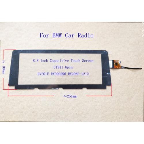8.8 inch Special Sensor Digitizer Touch screen 6pin For BMW X3 X5 Car Radio