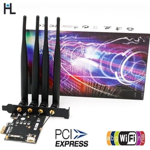 BCM94360CD BCM94331CD Wi Fi Wireless Bluetooth Card to PCI-express x1(36Pin) wi fi receiver Desktop Adapter for PC