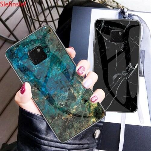 For Huawei Mate 9 10 20 Pro Lite Case Marble Glass Phone Case For huawei maimang 6 7 Coque Soft TPU Edge Cover For Mate 20X 5G