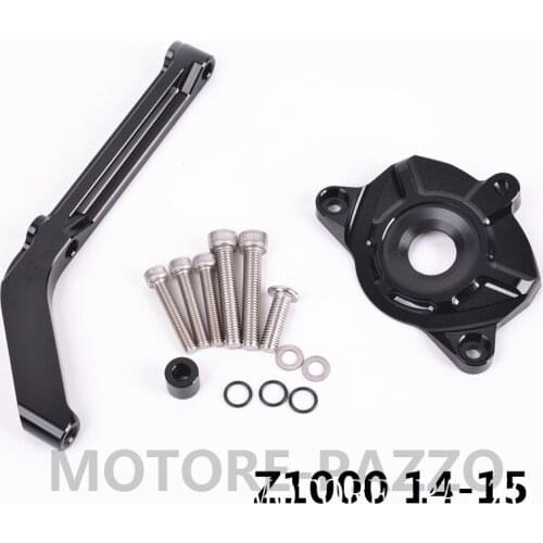 CNC Aluminium Motorcycle Adjustable Steering Stabilize Damper Bracket Mount kit For Kawasaki Z1000 2010-2013 2011 2014-15