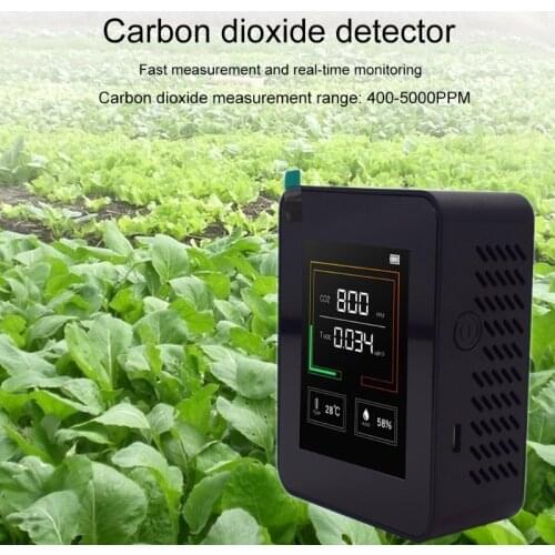 Carbon Dioxide Meter Concentration CO2 Air Purifier Air Quality Sensor Monitor TVOC High Precision Detector Real-Time Monitoring