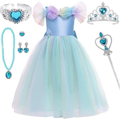 Girl Dress Kid Cosplay Princess Fancy Halloween Costume Children Christmas Party Clothes For 3-12 Girls