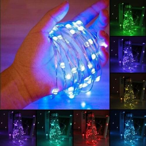 16 Colors RGB USB Fairy Copper Wire Remote Light String New Year 2022 Garland Christmas Home Party Wedding Outdoor Decoration