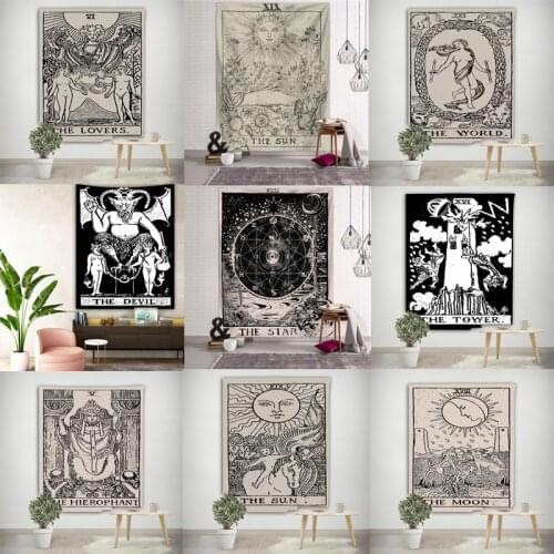 Hippie Tapestry Home Decorations Wall Hanging Wall Tapestry Blanket Tapestries for Living Room Bedroom Farmhouse Decor