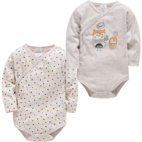 Newborn Baby Boy Girl Clothes Unisex Cartoon Jumpsuit 0-12M 2 3 4PCS New Born Cotton Long Sleeve Baby Bodysuits Roupas de bebe