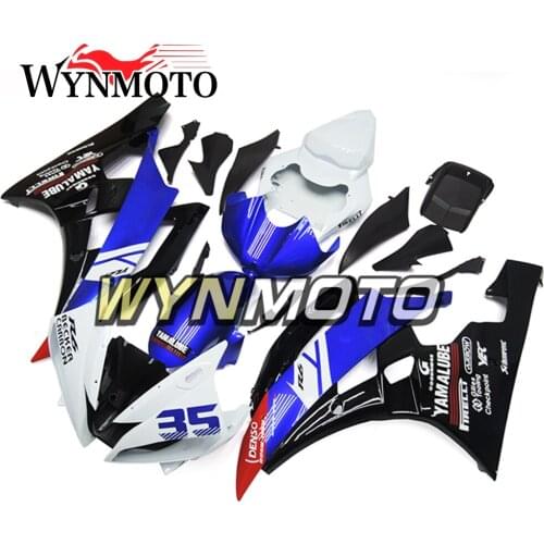 Complete Blue White Fairings Kit For Yamaha R6 2006-2007 06 07 Year Injection ABS Plastics Frames Bodywork Covers Motorbike New