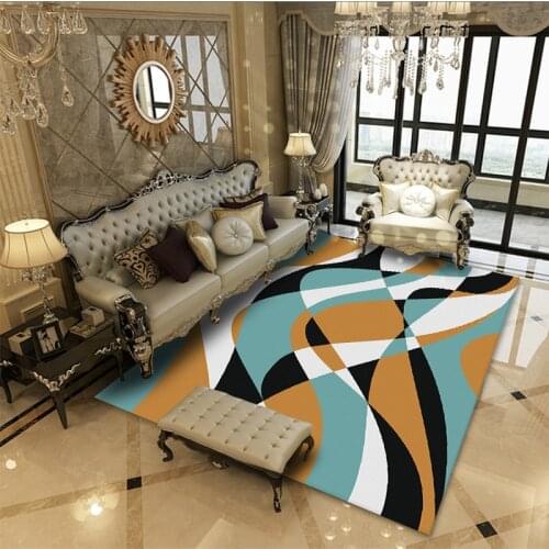 Autumn And Winter Washable Carpet Rug For Living Room Washable Modern Printing Geometric Floor Rug Carpet For Parlor Mat Bedroom