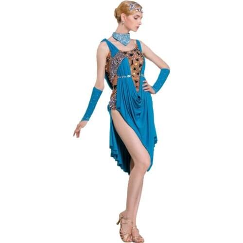 L-16160 New Latin Dance Competition Costume, Custom Latin Dance Dress For Adult