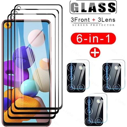 9hd Frosted Protective Glass for Samsung Galaxy A21s Temper Glasses for Samsung A 01 02s 10s 20 20s 21 21s 30 30s Camera Lens
