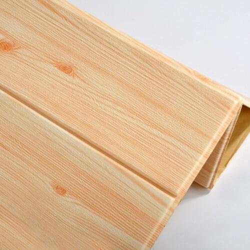 3D Wall Stickers Living Room Ceiling Decoration Stickers Wood Grain Kindergarten Siding Self-adhesive Wallpaper 70*70cm