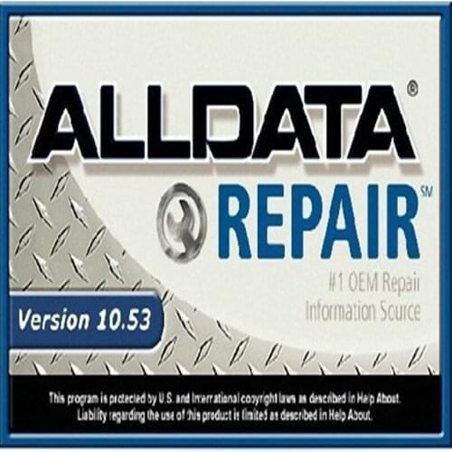 Top new alldata 10.53v auto repair software all data fit for win7/8/xp in 640gb hdd support remote install