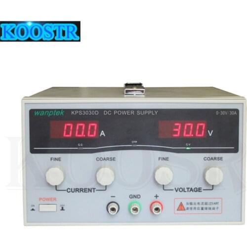 New KPS3030D High precision High Power Adjustable LED Dual Display Switching DC power supply 220V EU 30V/30A