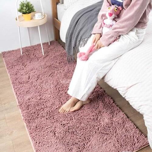 Fog Blue Thick Soft Bedroom Kitchen Mat High Quality Non-slip Super Absorbent Bathroom Mat Rectangular Living Room Floor Rug