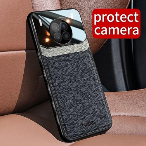 ShockProof Case For Huawei P40 P30 P20 Lite Pro Anti Shock Thin Leather Silicone Cover Case For Honor View 20 30 Lite Pro 20S