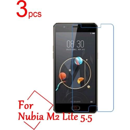 3pcs Clear/Matte/Nano Anti-Explosion LCD Screen Protector Cover For ZTE Nubia M2 Lite M2 play NX551J NX907J Protective Film