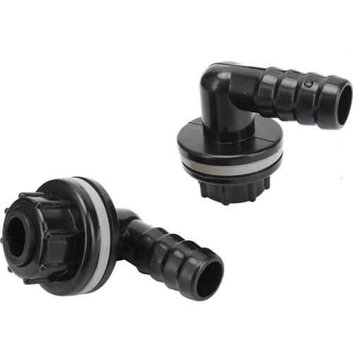 3/8" to 14mm Aquarium Fish Tank Hose Drainage Connector Water Tank 90 Degree Elbow Drainage Joint Irrigation Pipe Supplies