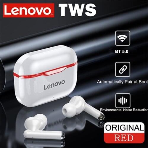 Lenovo LP1 TWS Earbuds Bluetooth 5.0 True Wireless Headphones Touch Control Sport Headset IPX4 Sweatproof Earphones with Mic