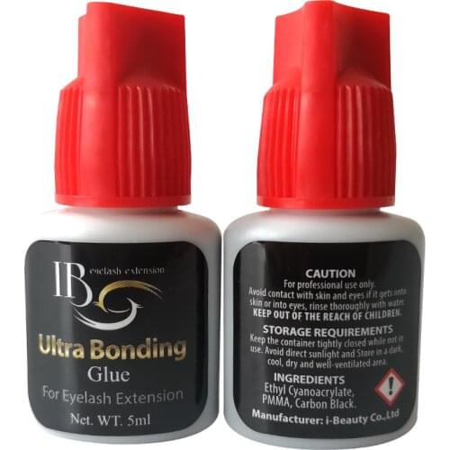 I Beauty 2-3 Second Fast Dry Glue For Lashes 1 bottle/lot Ultra Bonding glue Red Cap I Beauty Glue For Eyelash Extension 5 ml
